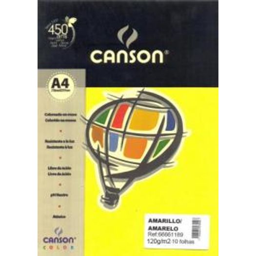 Papel Color Am A4 120g 15f 1215 Canson