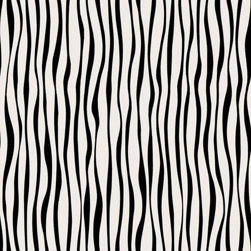 Papel de Parede Adeline Importado dos Preto e Branco Zebra