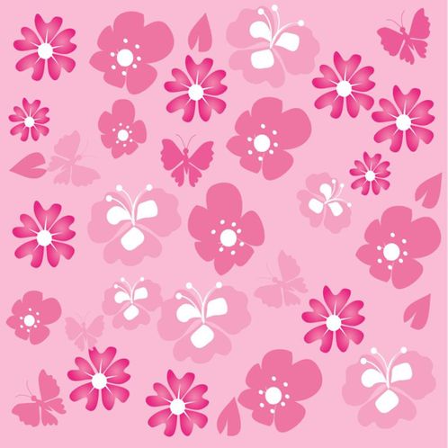 Papel de Parede Adesivo Rolo 0,58x3,00M Floral Folhas Borboleta Rosa 714540226
