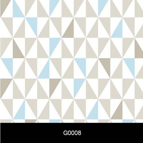 Papel de Parede Auto Adesivo Geométrico G0008 Retângulos Cinza e Azul