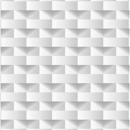 Papel de Parede Bobinex Dimensoes Branco Abstrato 3d Bobinex Formas