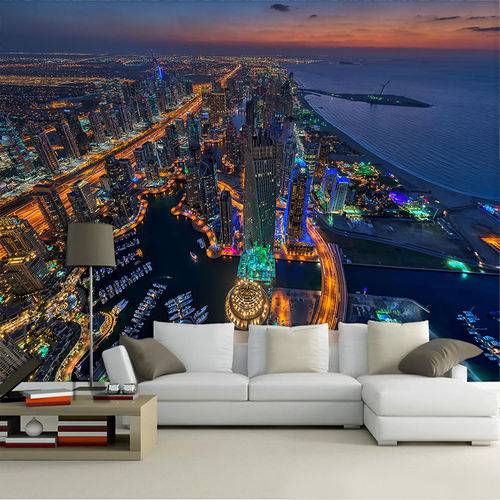 Papel de Parede Cidades Dubai 0001 - Adesivo de Parede 1m