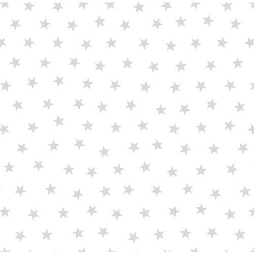 Papel de Parede Estrelas Pequenas Prata com Brilho Bobinex Renascer 6214 Vinílico