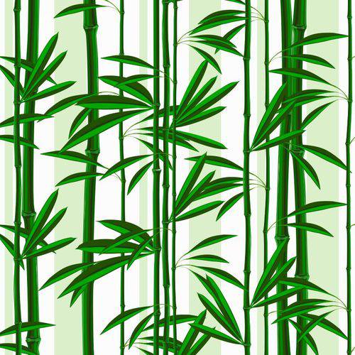 Papel de Parede Floral Bambu Adesivo Lavável - N4547