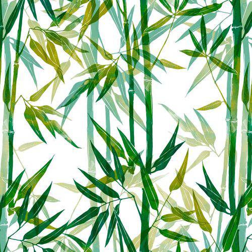 Papel de Parede Floral Bambu Adesivo Lavável - N4538