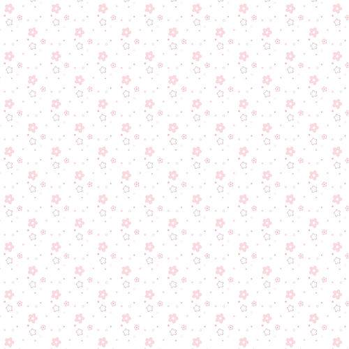 Papel de Parede Floral Rosa Infantil Adesivo 2,70x0,57m