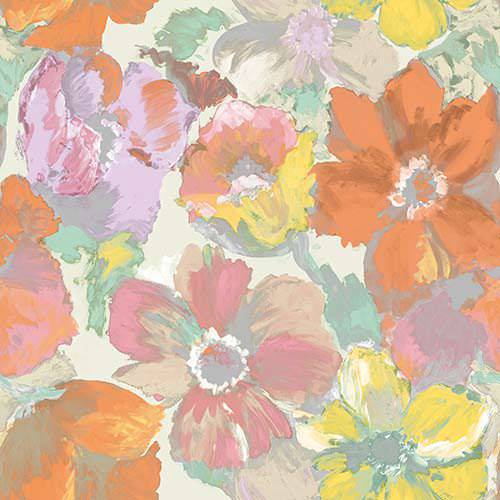Papel de Parede Floral Wall Street Importado (Rolo 0,53x10m)