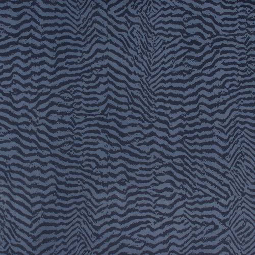 Papel de Parede Importado - Tango 8723 - Zebra Cor Azul Marinho com Brilho para Sala de Jantar