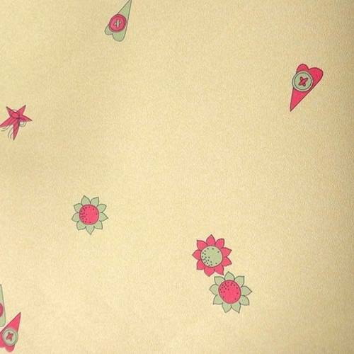 Papel de Parede Kawayi 313101 Vinílico - Motivo Infantil, Floral