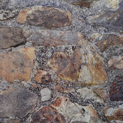 Papel de Parede Rustic Country Pa130903 Vinílico com Estampa em Motivo Pedra - Eua
