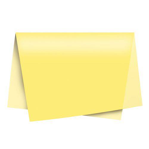 Papel de Seda 49x69cm 3 Folhas Amarelo Cromus