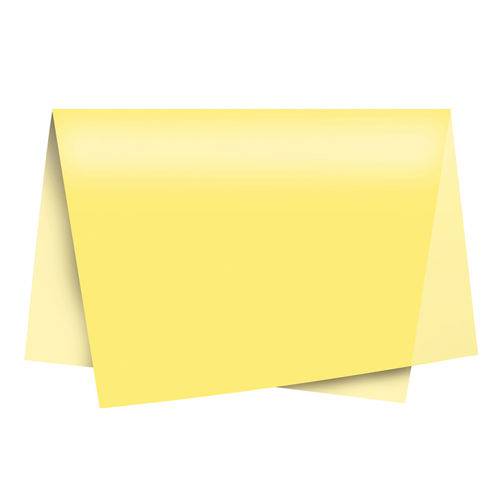 Papel de Seda Cromus 49x69cm C/03 Folhas Amarelo