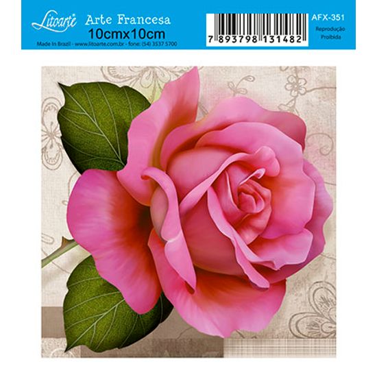 Papel Decoupage Arte Francesa Flor AFX-351 - Litoarte