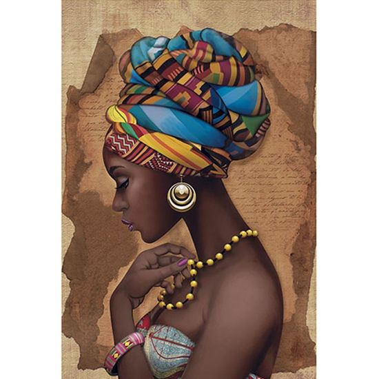 Papel Decoupage Arte Francesa Litoarte AF-286 31,1x21,1cm Africana Colar Amarelo