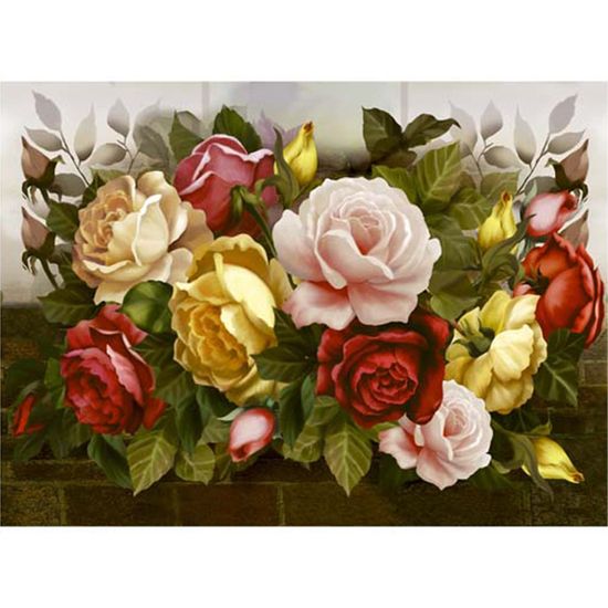 Papel Decoupage Arte Francesa Litoarte AFGG-006 45x62,5cm Rosas