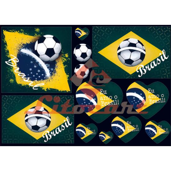 Papel Decoupage Grande Futebol Brasil LD-709 Litocart