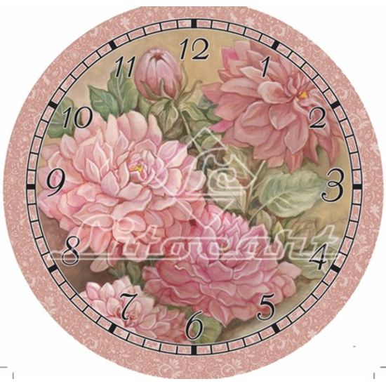 Papel Decoupage Relógio Pequeno Flores LDRP-04 - Litocart
