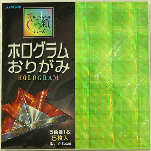 Papel Dobradura Origami Toyo Hologram 015 X 015 Cm Ho-3015