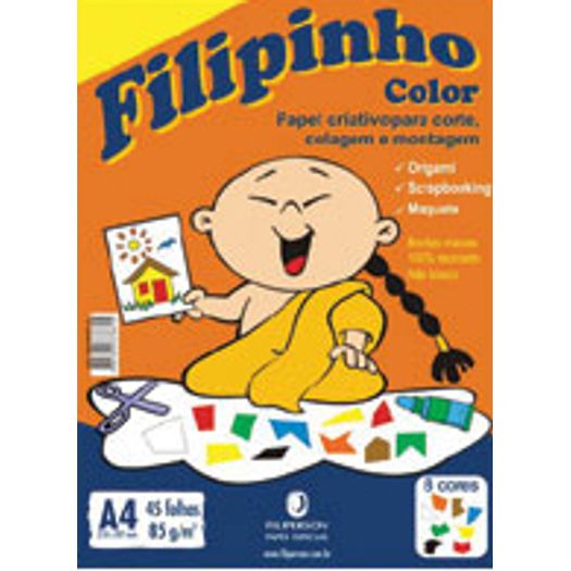 Papel Filipinho Color A4 45 Folhas 85 Gramas 1661 Filiperson