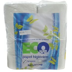 Papel Higiênico Eco Paper Branco 8x10 300mt 8 Rolos (Cód. 13274)