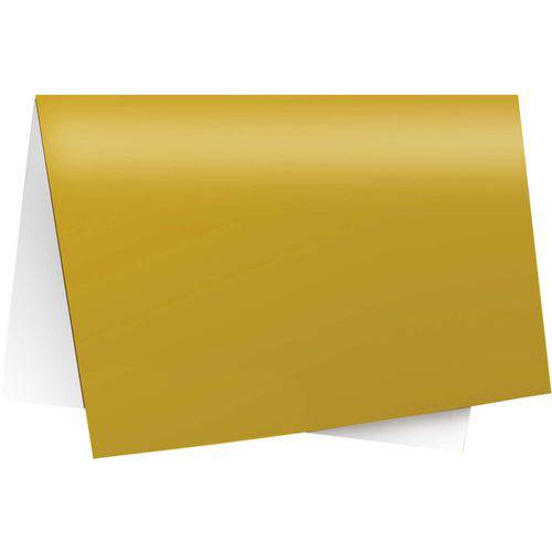 Papel Laminado 45x59cm. Lamicor Ouro/amarelo Cromus Pct.c/40