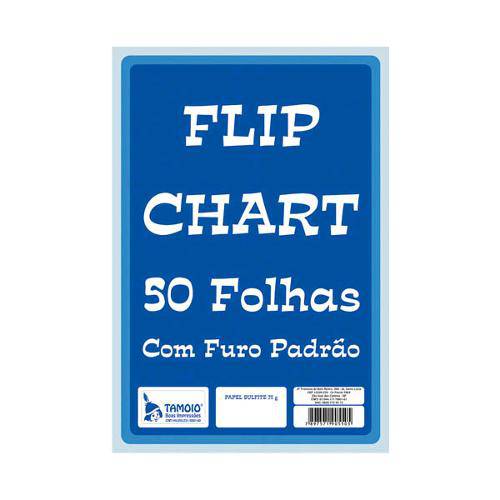 Papel para Flip-Chart Serrilhado 64x88 50fls. Tamoio