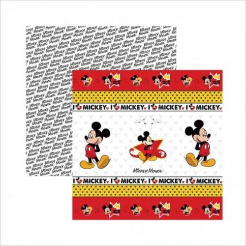 Papel para Scrapbook Mickey Mouse 1 Fita e Rótulos