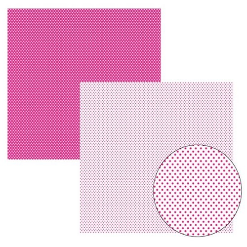 Papel Scrap Basico Pink Fb Poa Pequeno KFSB140 - Toke e Crie By Ivana Madi