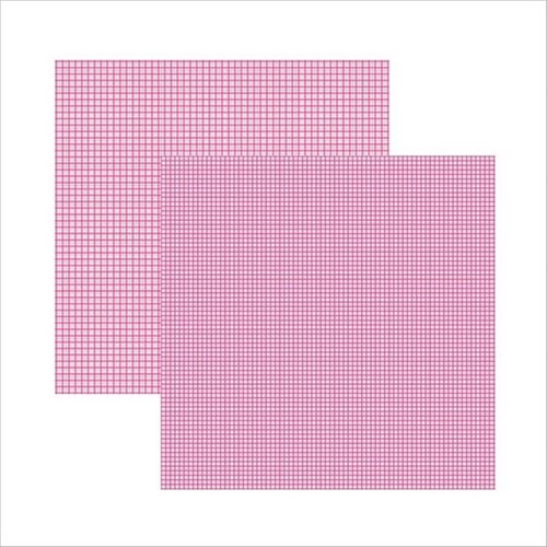 Papel Scrap Basico Pink FB Xadrez Duplo KFSB301 - Toke e Crie By Ivana Madi