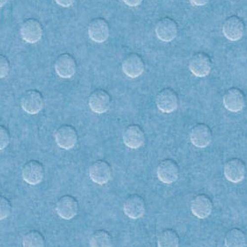 Papel Scrapbook Cardstock - PCAR472 - Bolinhas II Azul Pastel - Toke e Crie