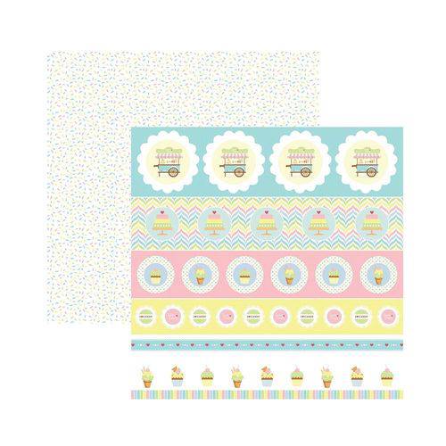 Papel Scrapbook DF SDF661 Sweet Candy Selos e Tags