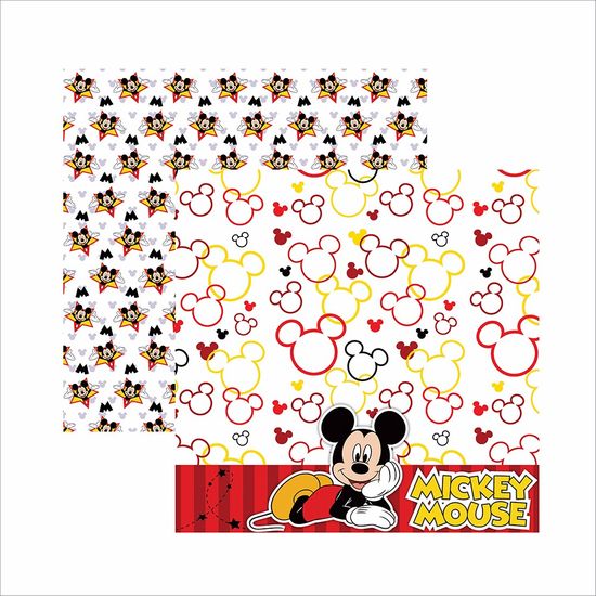 Papel Scrapbook Disney Mickey Mouse Paisagem SDFD017 - Toke e Crie