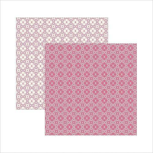 Papel Scrapbook Dupla Face Clássico Texturizado Pink Nobre Ksbc010 - Toke e Crie By Ivana Madi