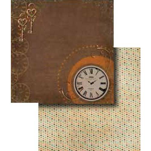 Papel Scrapbook Duplo Relógios Lscd-283 - Litocart