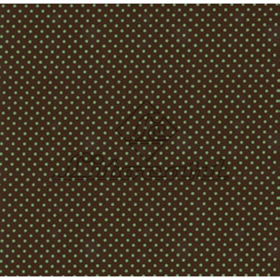 Papel Scrapbook Litocart 30,5x30,5 LSC-094 Poá Verde e Preto