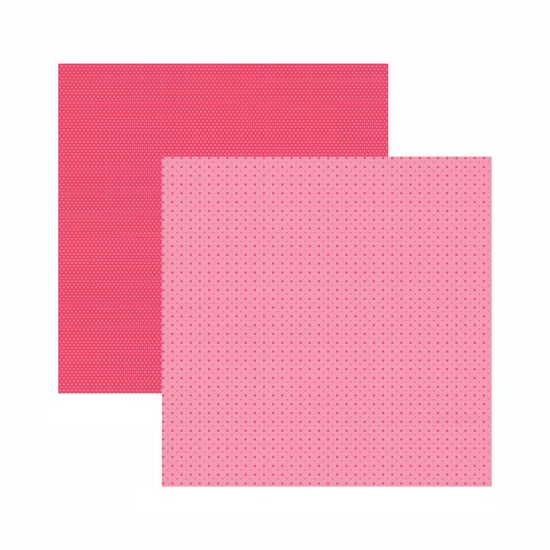 Papel Scrapbook Toke e Crie 30,5x30,5 KFSB550 Pink Mini Poa