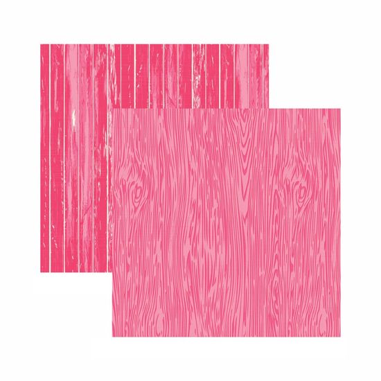 Papel Scrapbook Toke e Crie 30,5x30,5 KFSB551 Pink Madeira