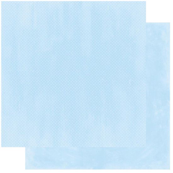 Papel Scrapbook WER230 30,5x30,5 Bo Bunny Azul Bebê