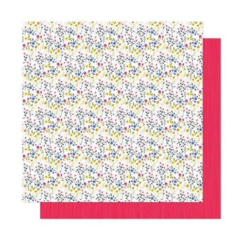 Papel Scrapbook WER298 30,5x30,5 Shimelle Flores Silvestres