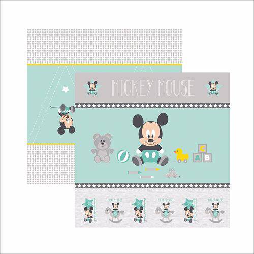 Papel Scrapfesta Disney Baby Mickey Cenário e Bandeirolas Sdfd032 - Toke e Crie