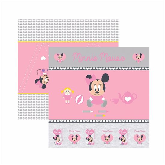 Papel ScrapFesta Disney Baby Minnie Cenário e Bandeirolas SDFD022 - Toke e Crie