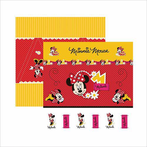 Papel Scrapfesta Disney Minnie Mouse Cenário e Bandeirolas Sdfd002 - Toke e Crie