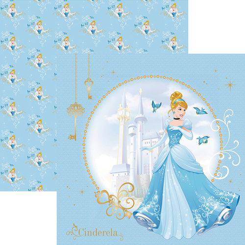 Papel Scrapfesta Disney Princesa Cinderela Guirlanda Sdfd069 - Toke e Crie