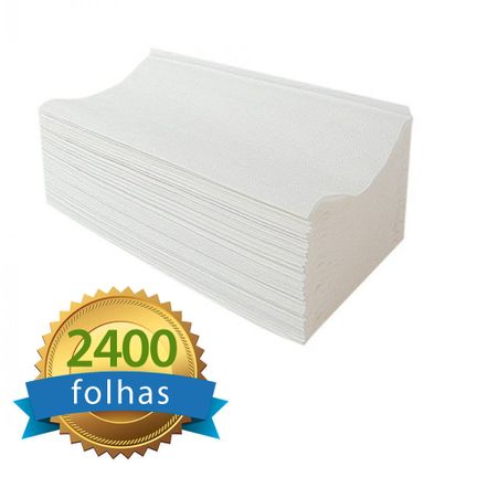 Papel Toalha Higipaper Interfolhado Fd 100% Celulose com 2400 Folhas