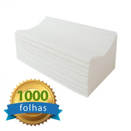 Papel Toalha Interfolha Higipaper 100% Celulose Fardo de 1000 Folhas