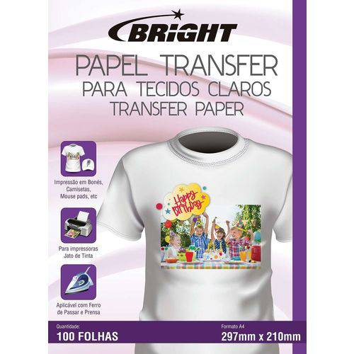 Papel Transfer Tecidos Claros Bright Pct/100