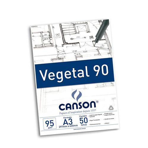 Papel Vegetal 90 A3 95g/m² Canson