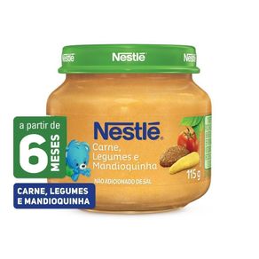 Papinha Infantil de Carne, Legumes e Mandioquinha Nestlé 115g