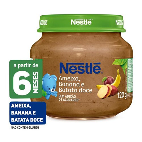 Papinha Nestlé de Ameixa, Banana e Batata Doce com 120g