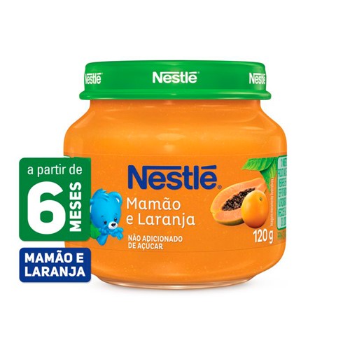 Papinha Nestlé de Laranja com Mamão com 120g